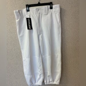 Marucci Men Size‎ Large New White Baseball Pants